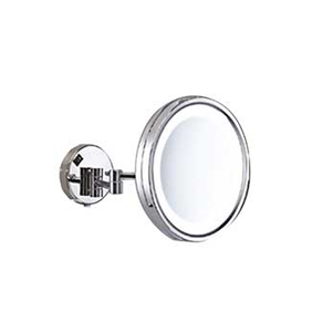 Omega Makyaj / Tıraş Aynaları - 2118/13 - Ayna,Led Işıklı,Çift Kollu,Büyüteçli,5x - Krom