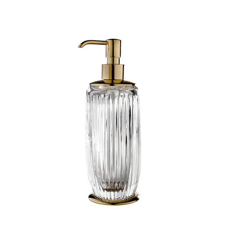 EL01DACR/GD Elegance Sıvı Sabunluk,Tezgah Üstü - ŞeffafCam/Altın