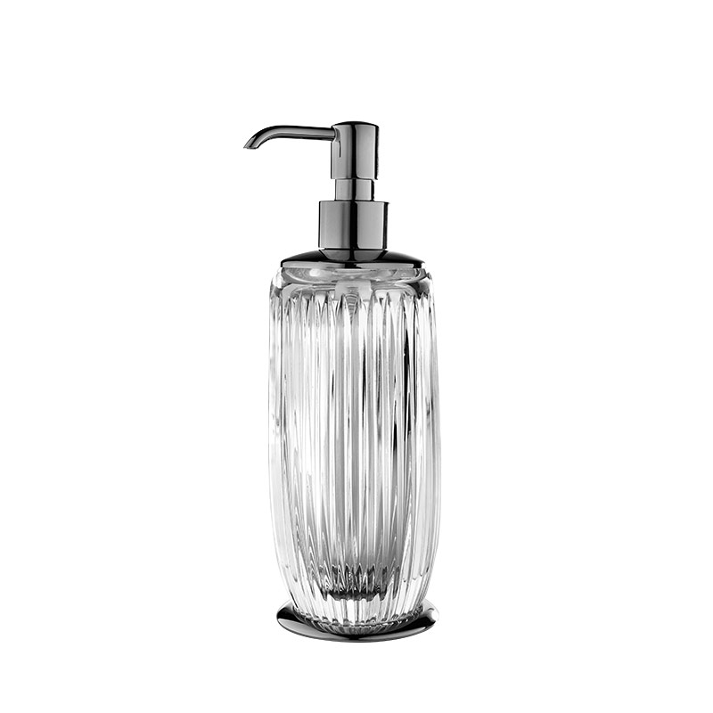EL01DACR/SL Elegance Sıvı Sabunluk,Tezgah Üstü - ŞeffafCam/Krom