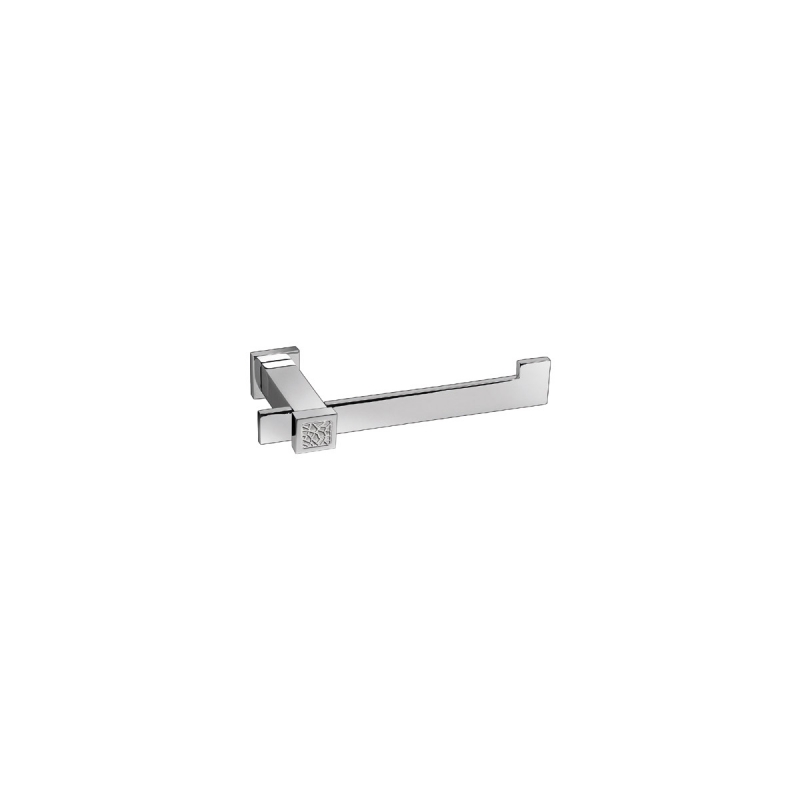 Omega Gaudi Square - 85210/CRI - Gaudi Square Toilet Roll Holder, Open - Chrome/White
