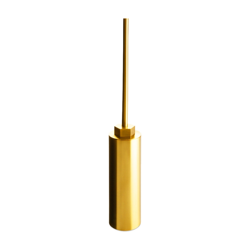 Omega Geometric - 89494/O - Geometric Toilet Brush Holder , Free Standing - Gold