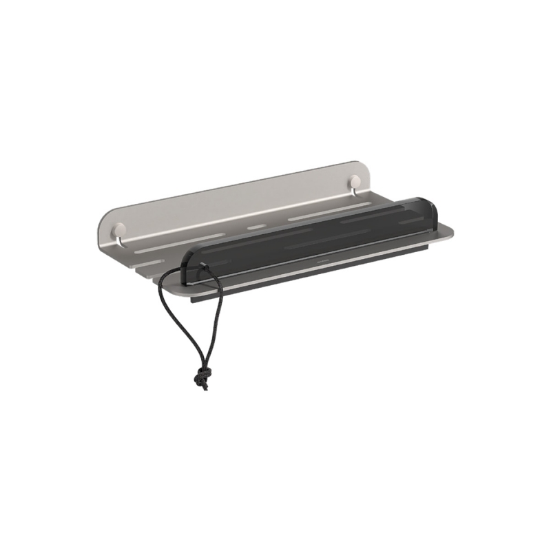 Omega Quick - 185573 - Quick Shower Shelf with Wiper - Aluminum