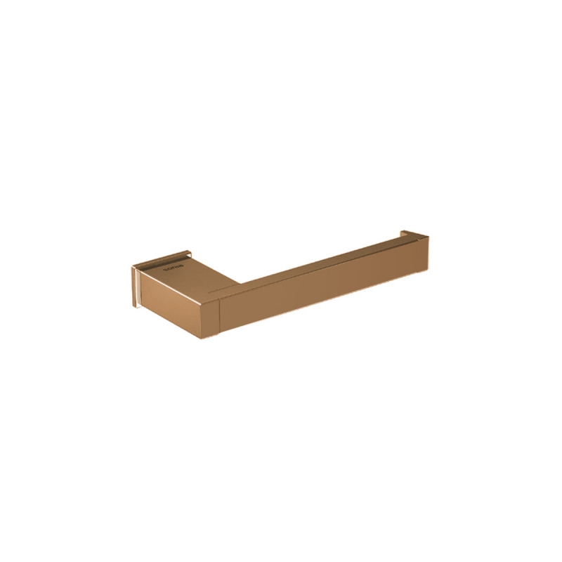 Omega S-Cube - 166879/MB - S-Cube Toilet Roll Holder, Open - Matte Bronze