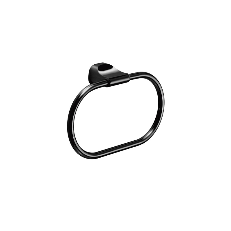 Omega Stelvio - ST70/14 - Stelvio Towel Ring, 20.7cm - Matte Black
