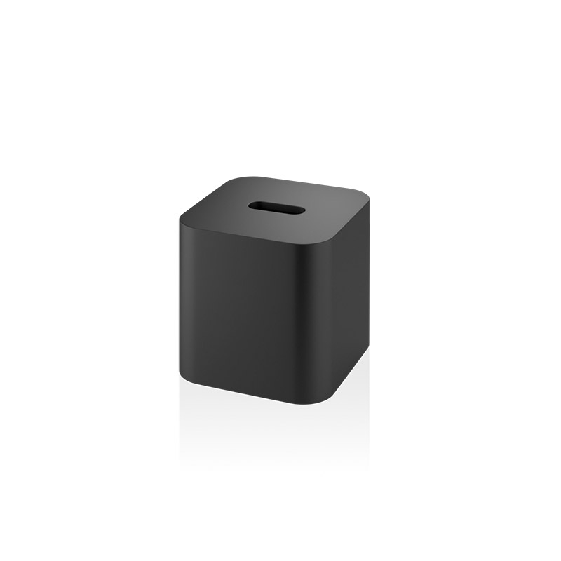 Omega Stone - STONE KBQ/N  - Stone Tissue Box,Square,14xh14cm - Brushed Black 