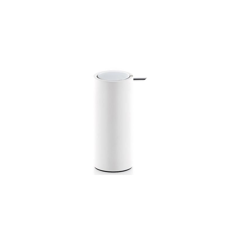 Omega Stone - STONE SSP/CR - Stone Soap Dispenser, Countertop, 200ml - White/Chrome
