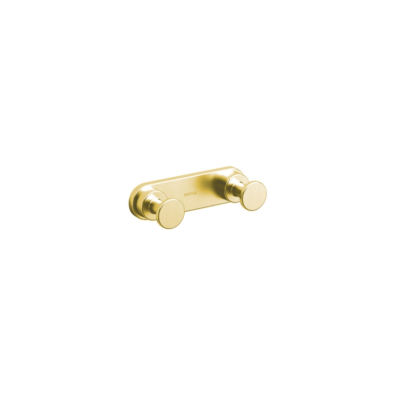Omega Tecno - 116898/SO - Tecno Robe Hook, Double - Matte Gold