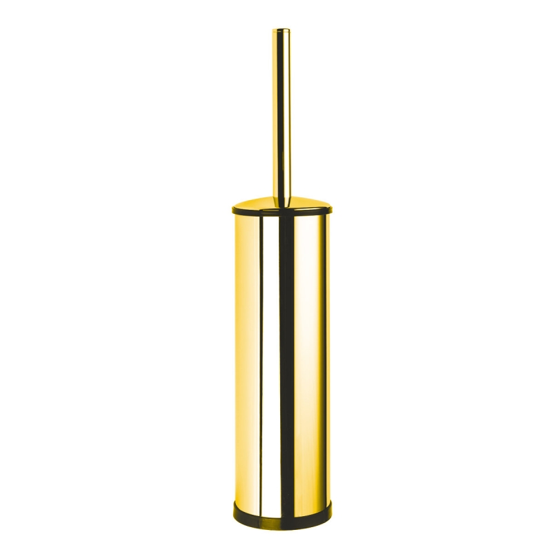 Omega Tecno - 052929/GD - Toilet Brush Holder , Wall-Mounted or Freestanding - Gold