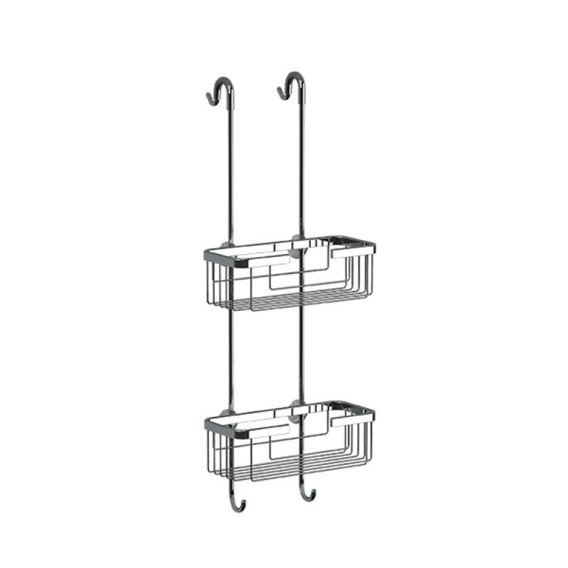 Omega Shower Baskets - 172337 - Wire Basket, Hanging, Double - Chrome
