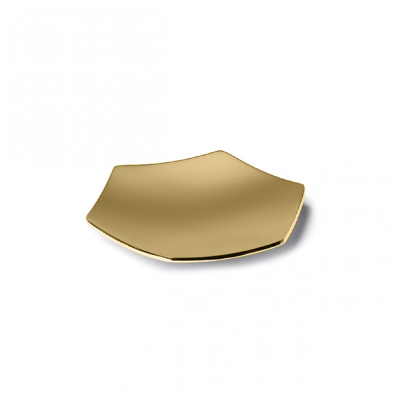 92491/O Montblanc Soap Dish, Countertop - Frosted Glass/Gold