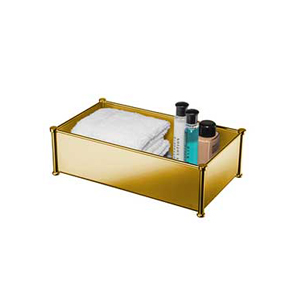 Omega Towel Holders - 51302/O - Multi-purpose box, Countertop-Gold