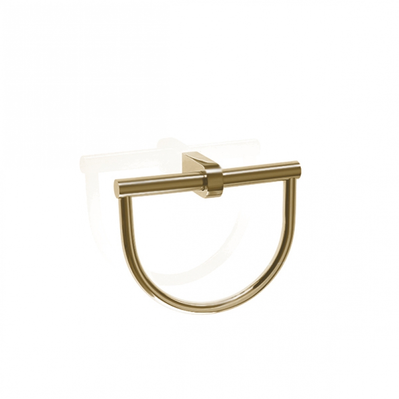 585382 Century Towel Ring, 22cm - Matte Gold