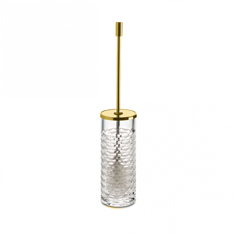 89809/O Luxe Toilet Brush Holder , Free standing - Gold