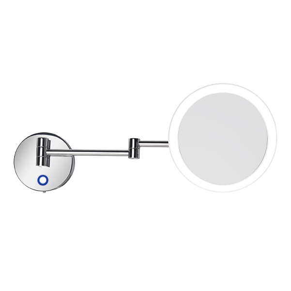 Omega Makeup / Shaving Mirrors - MLR1705B-01/CR - Mirror,With LED(Day),Double Arm(S.Steel),IP44,3x - Chrome