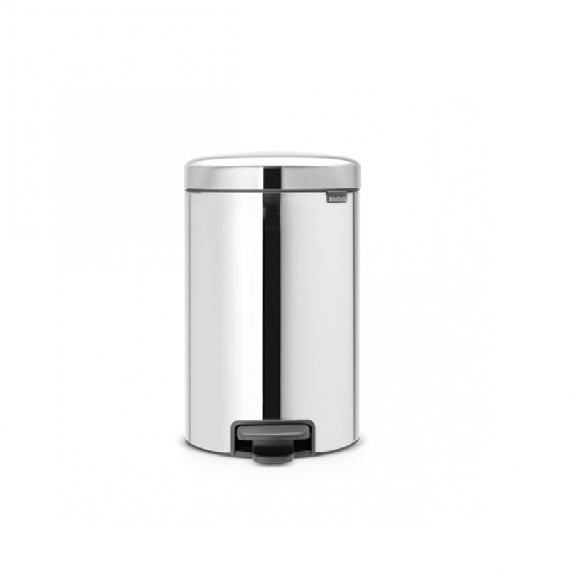 113581 Pedal Bin, Soft, 12lt - Stainless Steel Polished