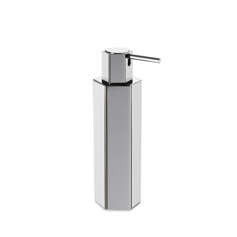 90490/CR Hexagonal Soap Dispenser, Countertop - Chrome