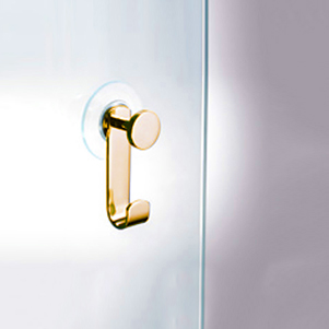 85051/O Robe Hook ,Suction , Double - Gold