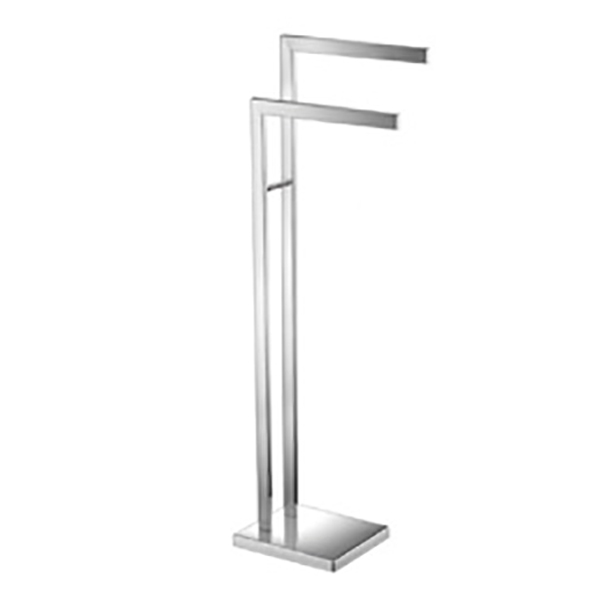 0507-A3 Towel Stand, Double - Chrome