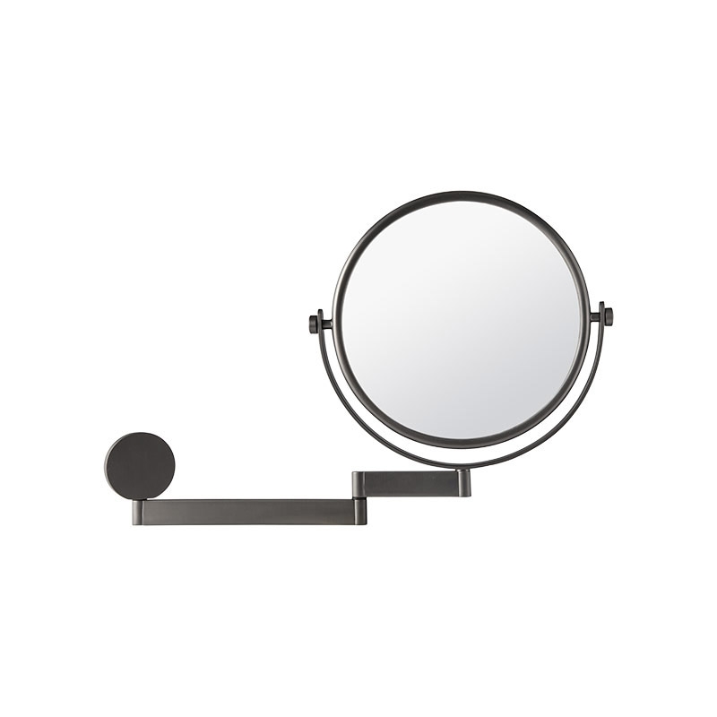 Omega Makeup / Shaving Mirrors - 99119/SNI 3X - Mirror, Double Arm, Double sided, Magnifying, Matte Nickel