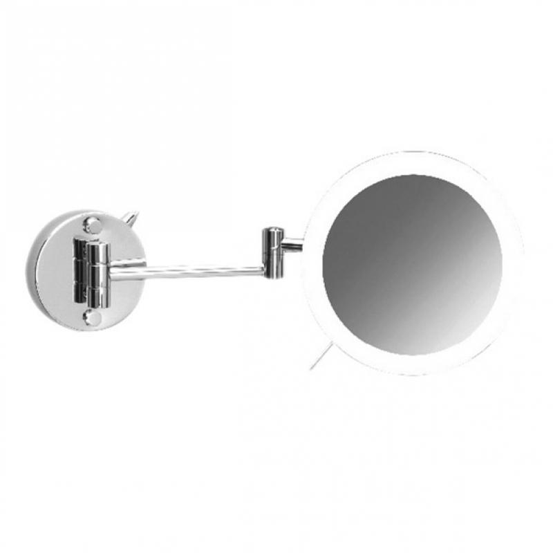 Omega Makeup / Shaving Mirrors - 99850-2/CR 3XD - Mirror, LED Illuminated, Double Arm, Magnifying, with Sensor - Chrome