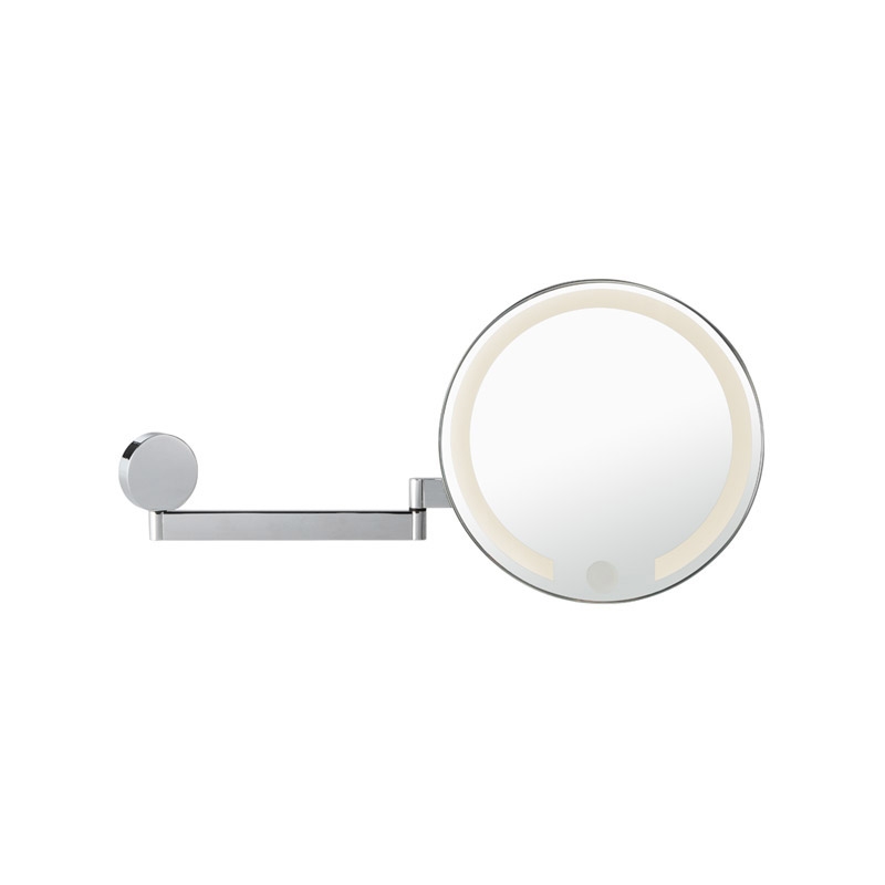 Omega Makeup / Shaving Mirrors - 99632-2/CR 3X - Mirror, LED Illuminated, Double Arm, Touchless, Magnifying - Chrome