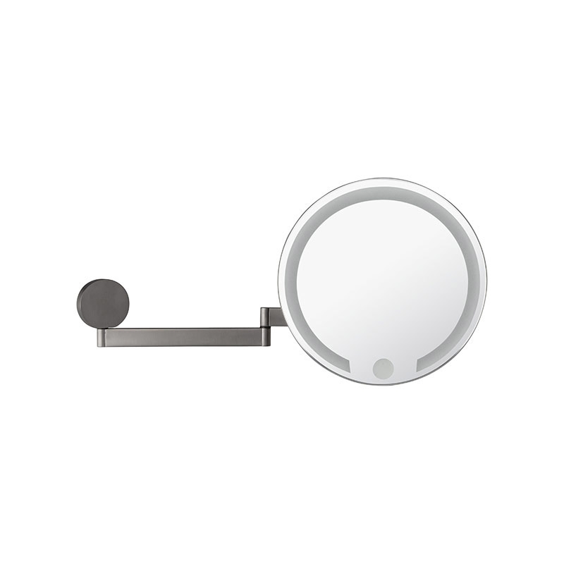 Omega Makeup / Shaving Mirrors - 99632-2/SNI 3X - Mirror, LED Illuminated, Double Arm, Touchless, Magnifying - Matte Nickel