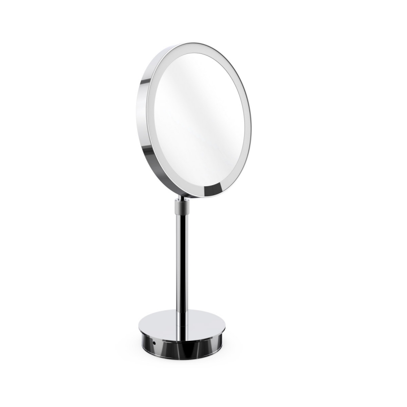 Omega Makeup / Shaving Mirrors - JUST LOOK SR/CR - Mirror, LED, Countertop, Sensor, Rechargeable, 5x Magnification, Chrome