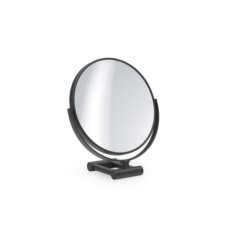Omega Makeup / Shaving Mirrors - 118360 - Mirror, Countertop, Double Sided, Magnifying, 1x/10x - Matte Black