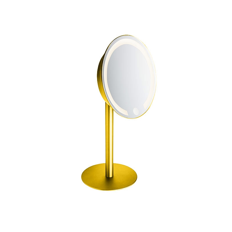 99631/O 3X Mirror, LED, Touchless, Magnifying,Countertop - Gold
