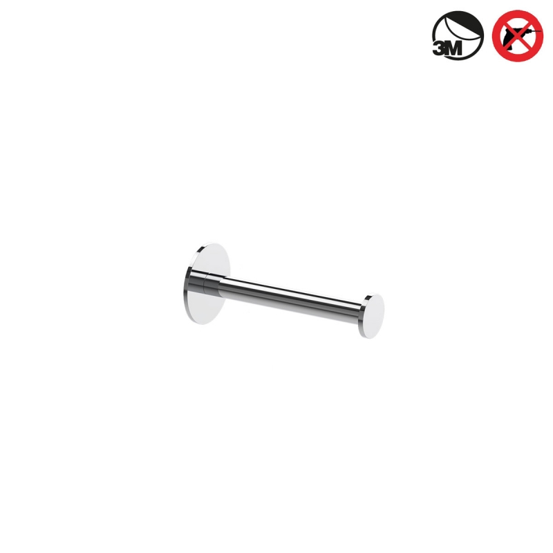 535900 Basic Sk Toilet Roll Holder, Spare, Vertical, Self-Adhesive - Chrome