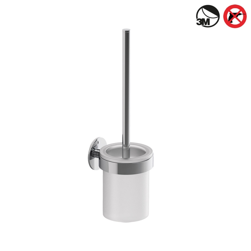 536200 Basic Sk Toilet Brush Holder , Self-Adhesive - Chrome