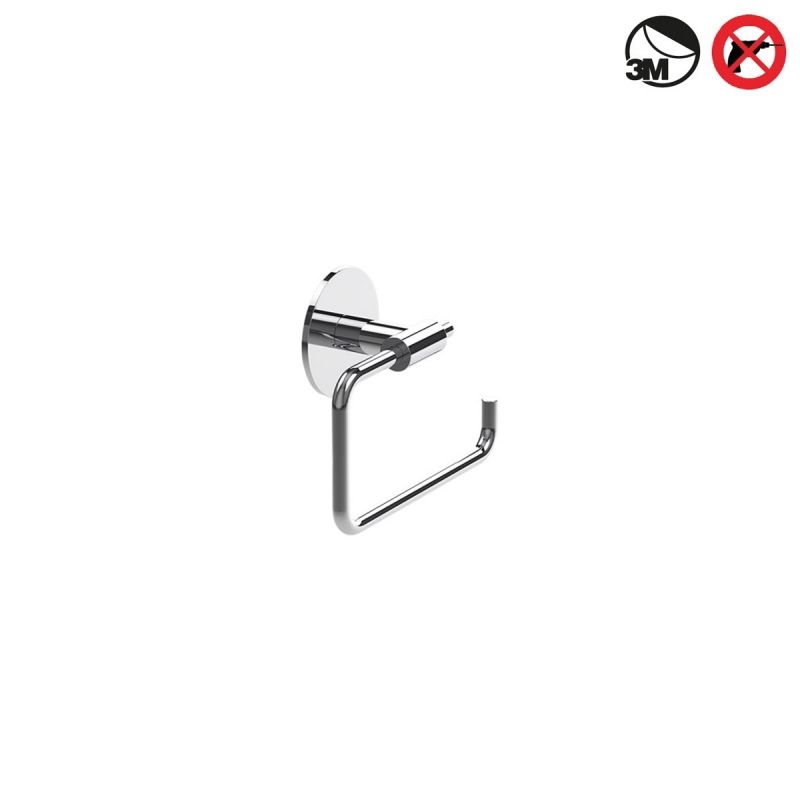 Omega Basic - 535700 - Basic SK Toilet Roll Holder, Open, Self-Adhesive - Chrome