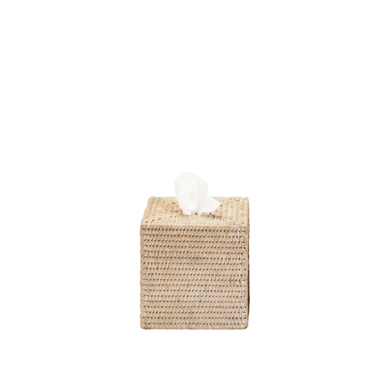 BASKET KBQ/L Basket Tissue Box , Square, Countertop - White