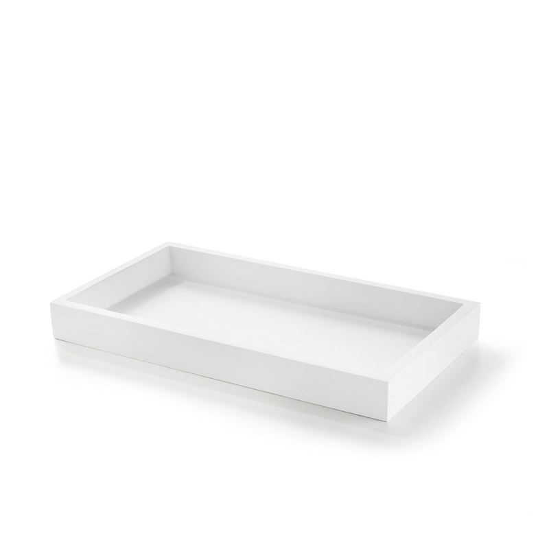 BEMW66A BeMood White Tray,Countertop,27.5xh3x15cm - White
