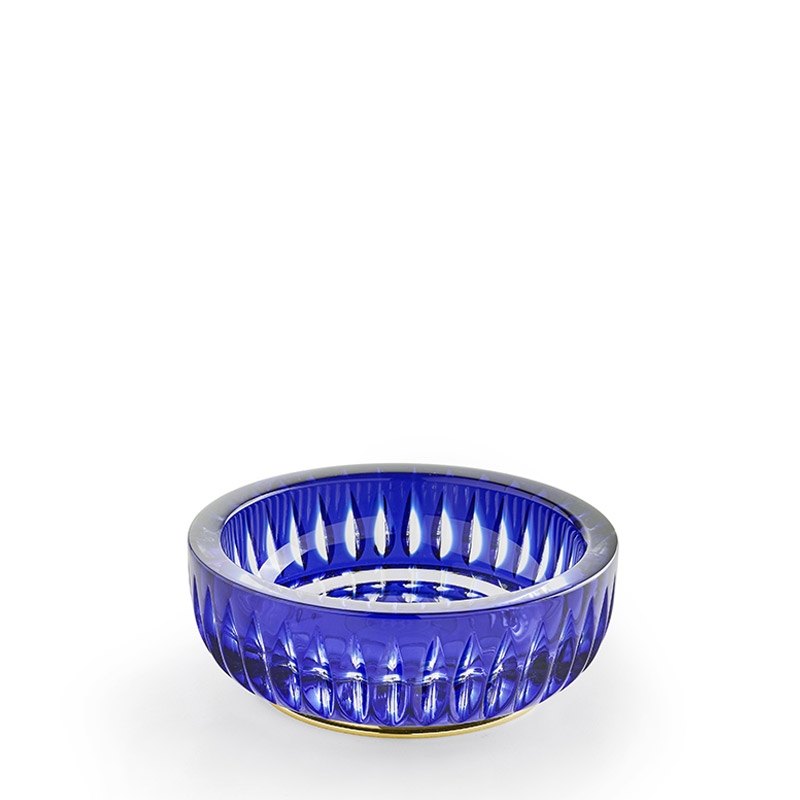 Omega Blue Sky - BL01ATB/SL - Blue Sky Crystal Soap Dish,Countertop- Blue/Chrome