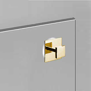85053/O Robe Hook ,Suction, Square - Gold