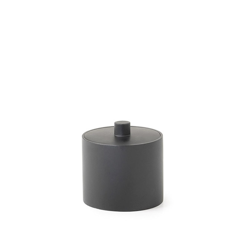 BR03/14  Brenda Cotton Jar,Countertop - Brushed Black 