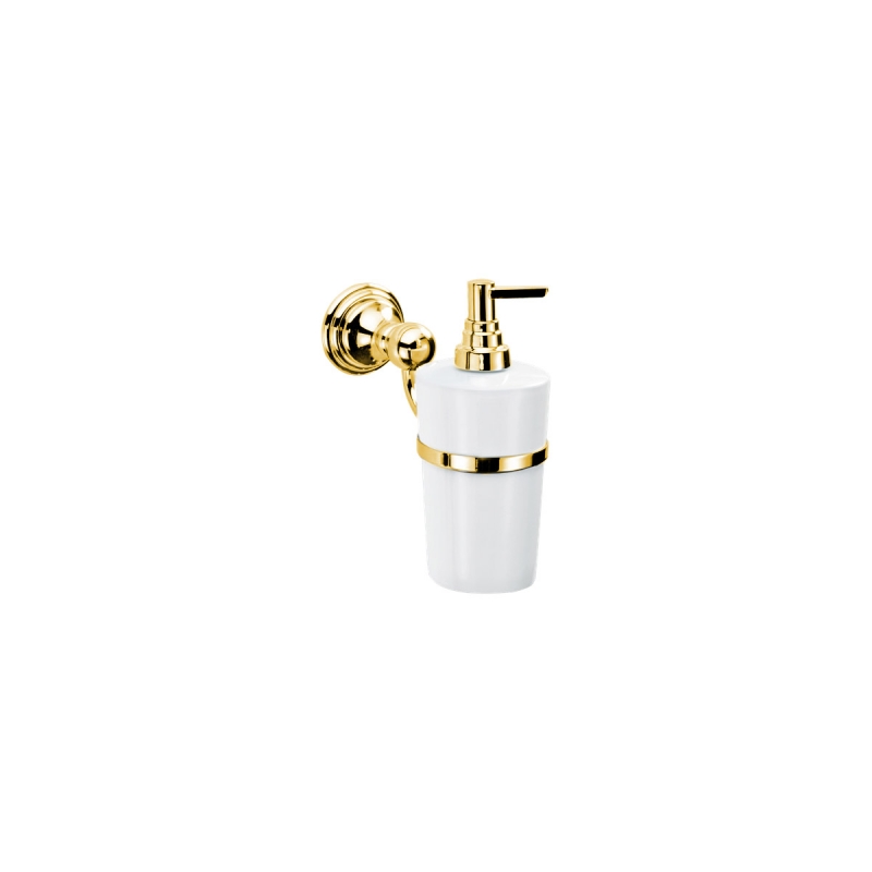 511520 Classic Soap Dispenser - Porcelain/Gold