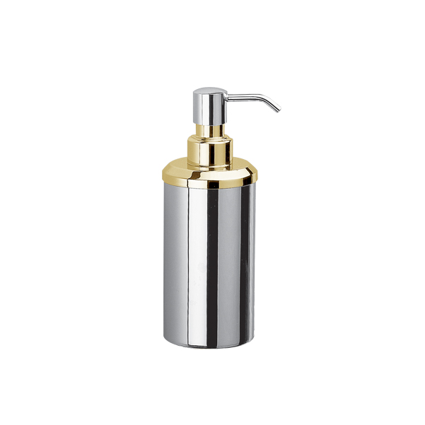 Omega Classic - 90407/CRO - Classic Soap Dispenser, Countertop - Chrome/Gold