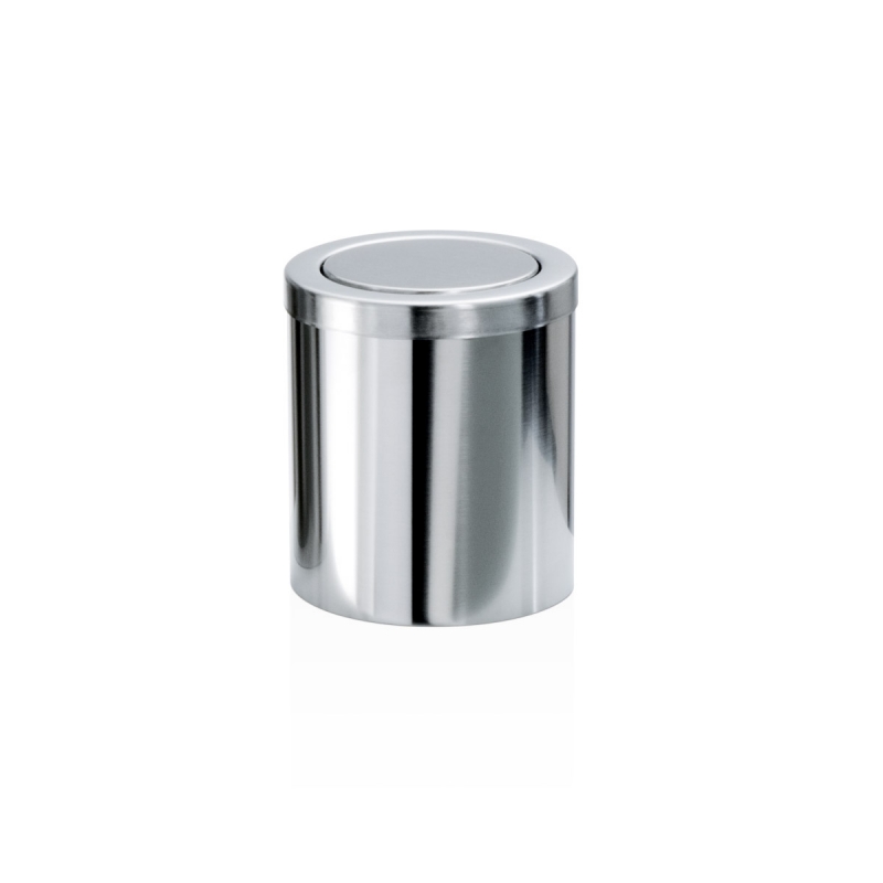 Omega Paper Bins, Countertop  - 611070 - Countertop Paper Bin, Square, Stainless Steel Polished
