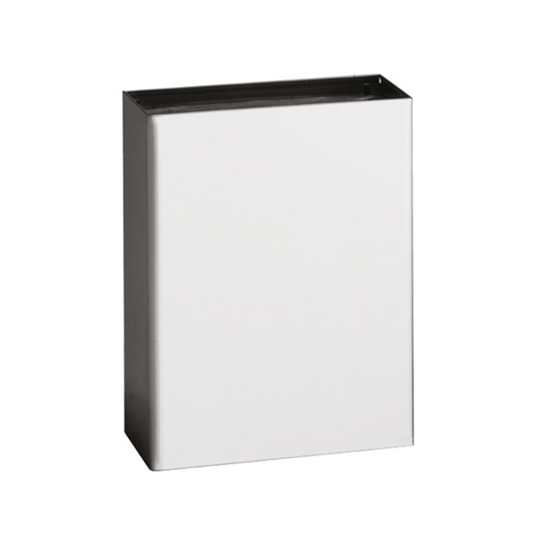 280 Paper Bin,open, wall-mounted, 14lt - Stainless Steel