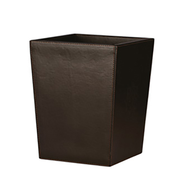 Omega Waste Bins/Baskets - 70009 - Paper Bin, Open, Square, 10L - Dark Brown