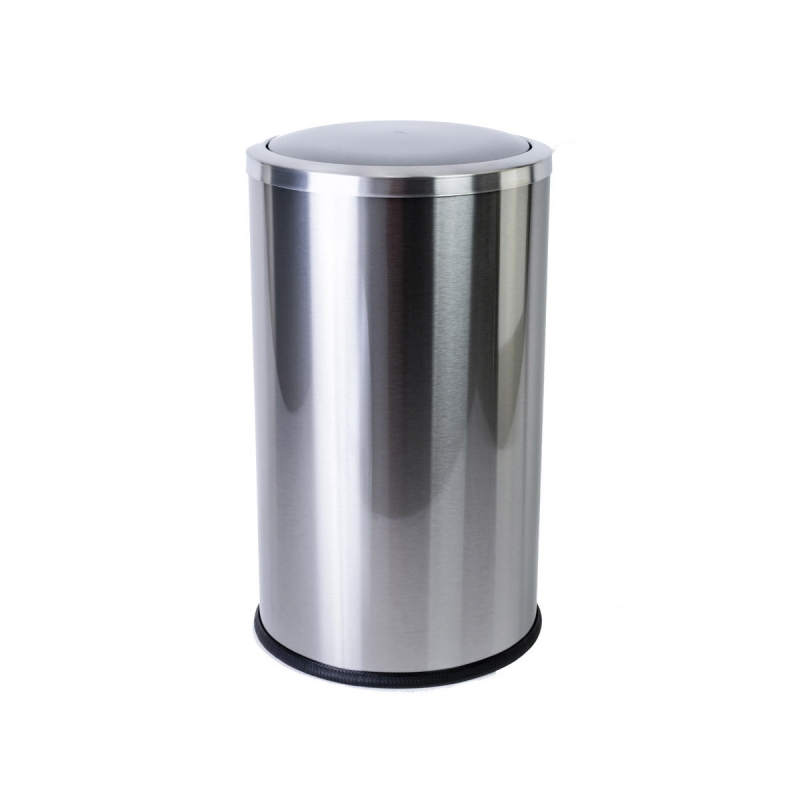 Omega Waste Bins, large - 18530 - Paper Bin, 20lt - Stainless Steel