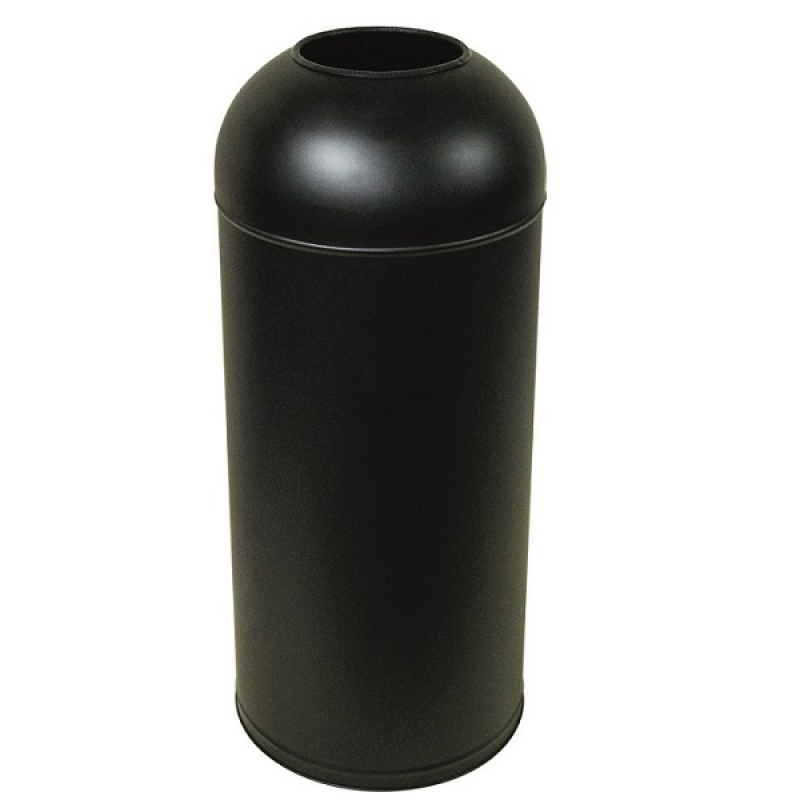 Omega Big Waste Bin - WBO1610-16/N - Waste Bin,Open,Torpedo,16lt,Ø26xh53cm - Brushed Black
