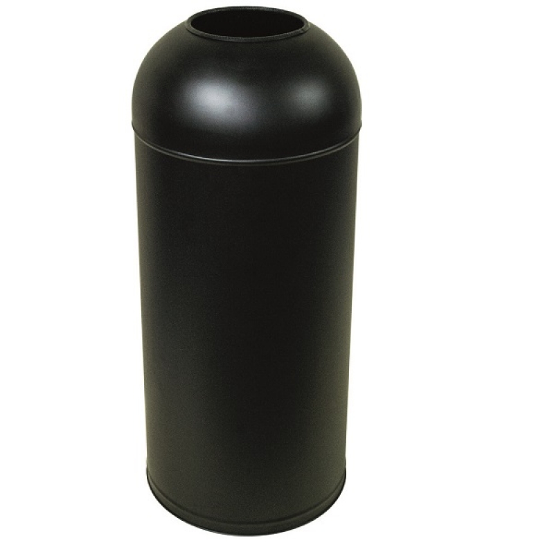 Omega Big Waste Bin - WBO1610-27/N - Waste Bin,Open,Torpedo,27lt,Ø30xh70cm -Brushed Black