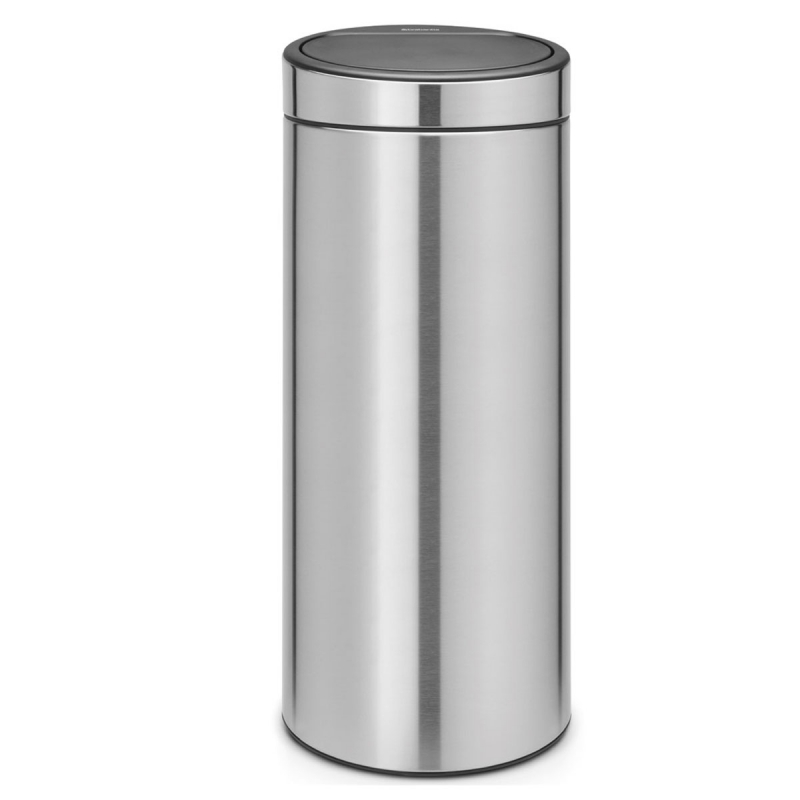 Omega Waste Bins, large - 115349 - Paper Bin, Touchless, , Soft, 30lt - Stainless Steel