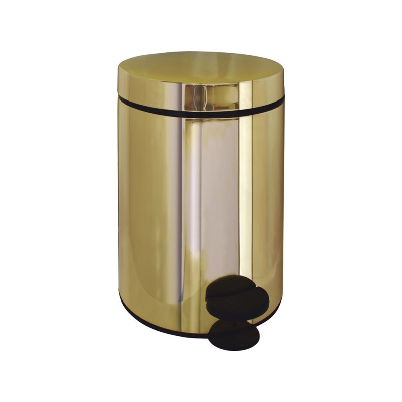 Omega Waste Bins, standart - 90680-A5 - Pedal Bin Soft, 5L - Gold
