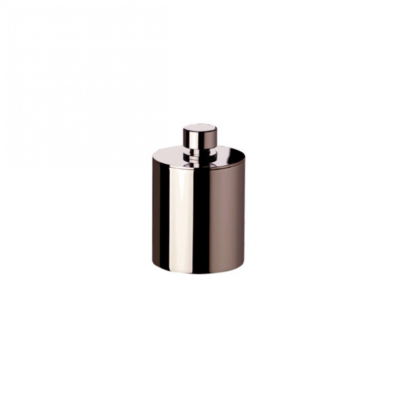 88415/SNI Cylinder Cotton Jar, Countertop - Matte Nickel