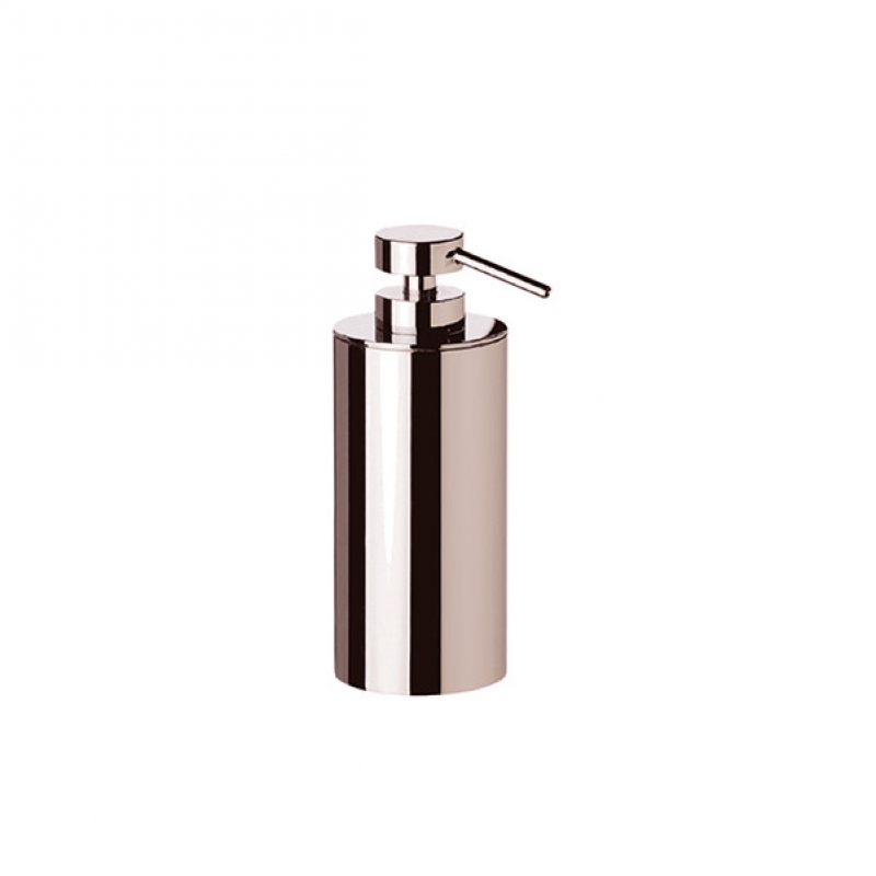 Omega Cylinder - 90416/SNI - Cylinder Soap Dispenser, Countertop - Matte Nickel