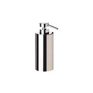 Omega Cylinder - 90416/CR - Cylinder Soap Dispenser, Countertop - Chrome